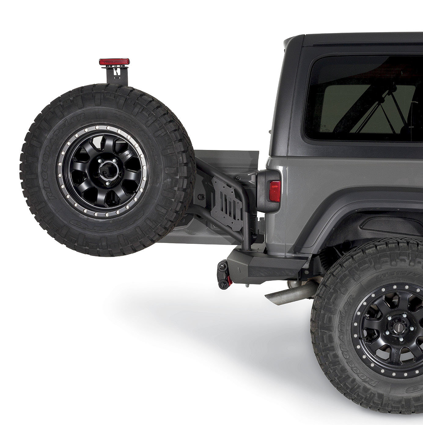 Bubu③ J726 Warn Elite Series Rear Bumper | Jeep Wrangler JL No Tire Carrier